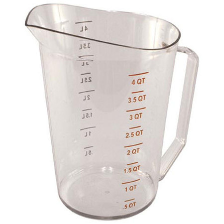 RUBBERMAID 4 Qt  Clear Plasticpitcher For  - Part# Rbmd3218 RBMD3218